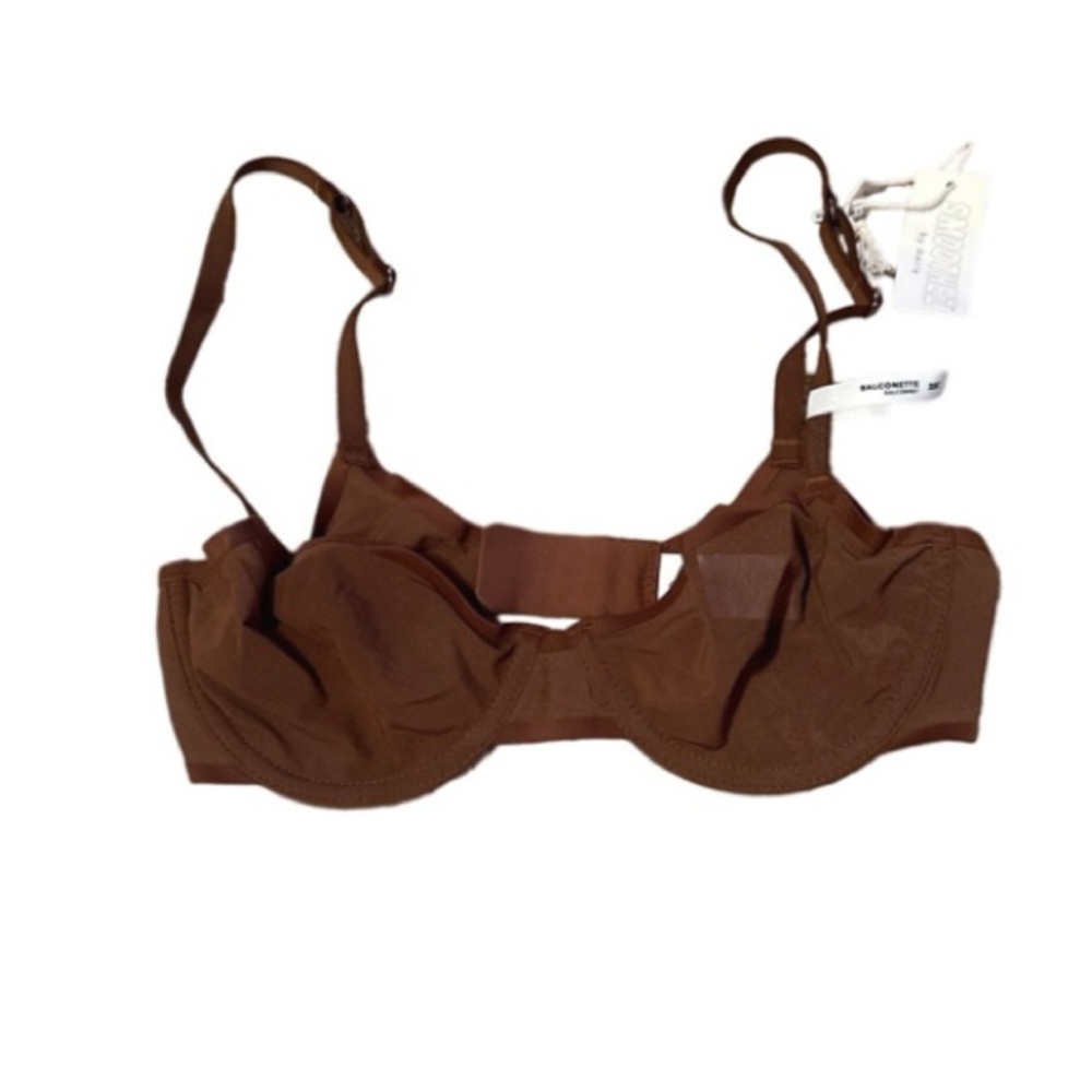 Aerie Smoothez Sheer Brown Underwire Bra‎ Adjustable Straps Sz 32C NEW